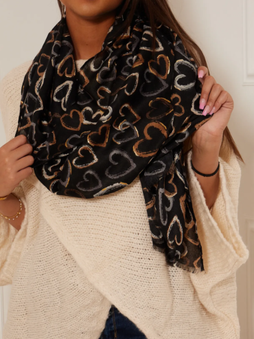 Foulard coeur